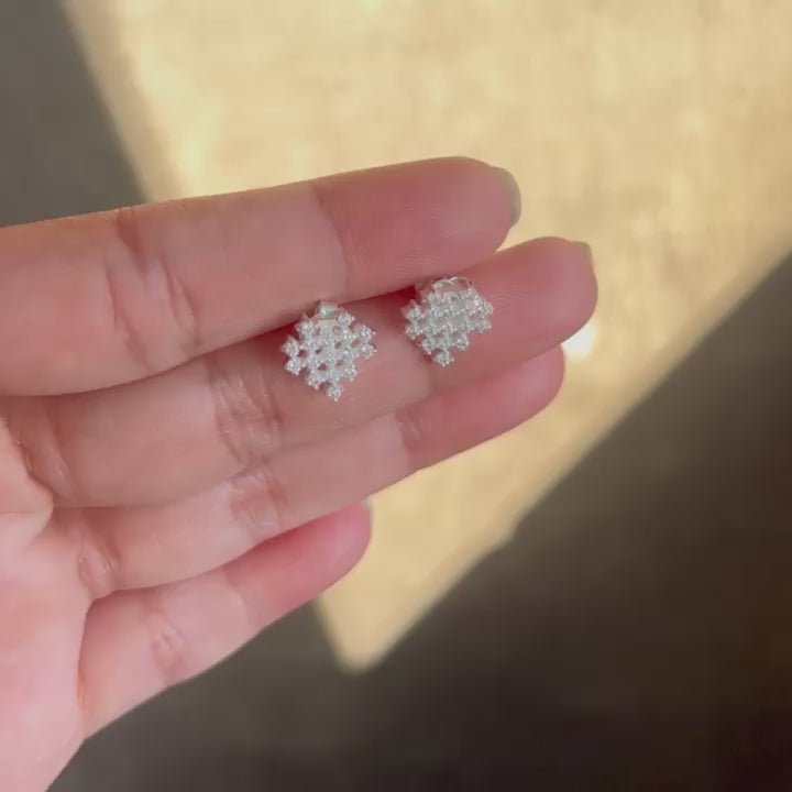 flakes-to-my-diamond-silver-stud